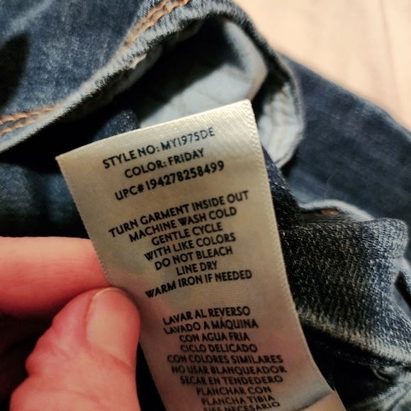 Seven7 Tummyless High Rise Skinny Jeans Women's 8 Dark Wash Everyday Basic EUC - Picture 8 of 8